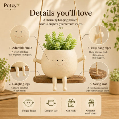 Why choose Potzy - charming hanging planter vs regular planters comparison