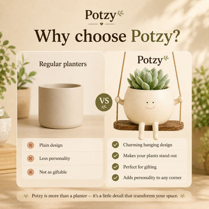 Potzy made for cozy hanging corners - window hook shelf hook desk stand balcony